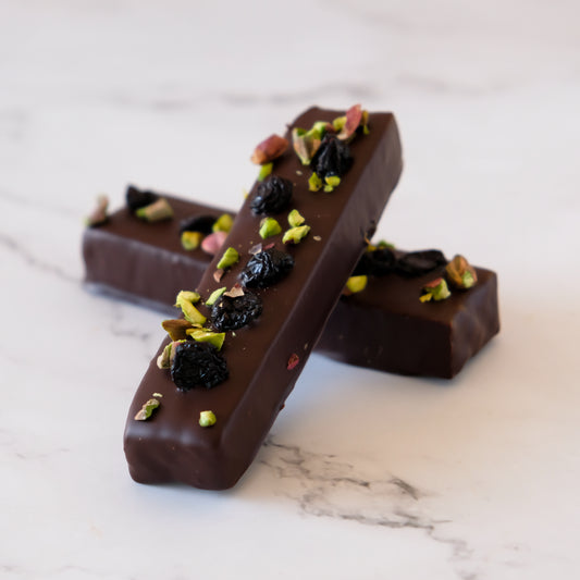 Cherry, Almond and Pistachio Nougat Bar