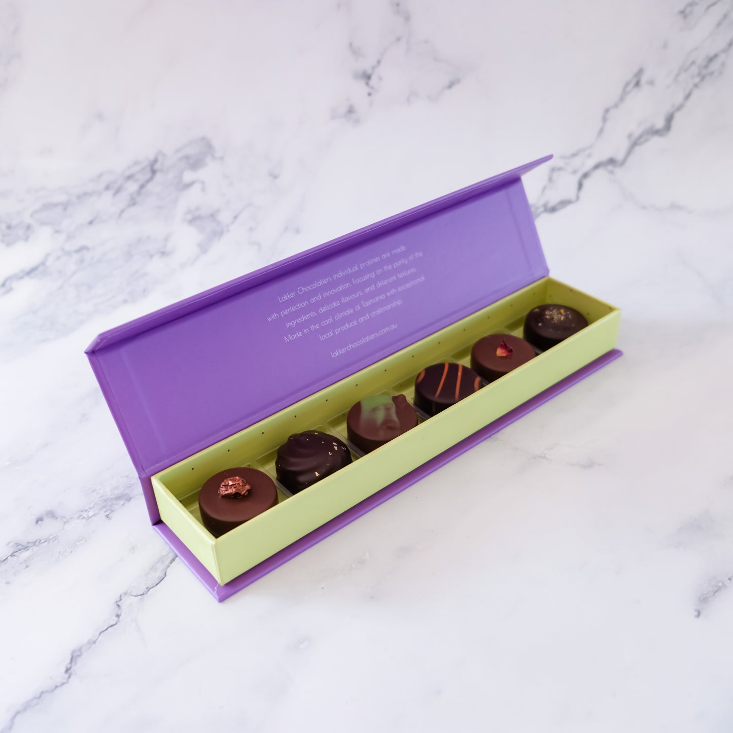 Chocolatier selection box of 6 pcs