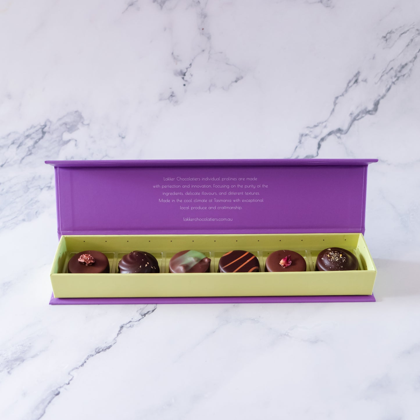 Chocolatier selection box of 6 pcs