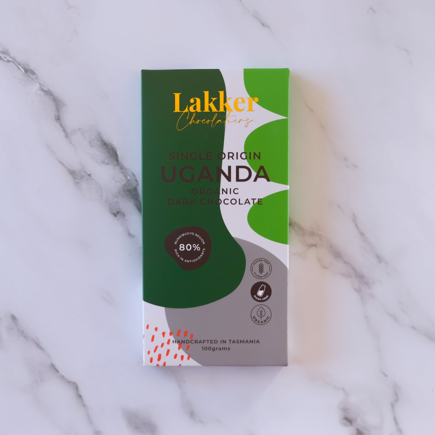 Single Origin 80% UGANDA Organic Dark Chocolate