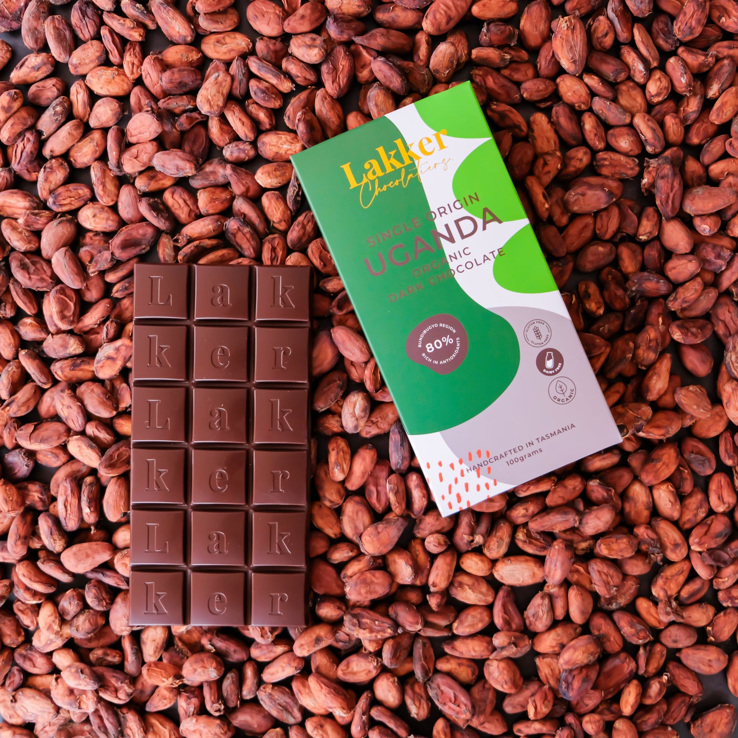 Single Origin 80% UGANDA Organic Dark Chocolate