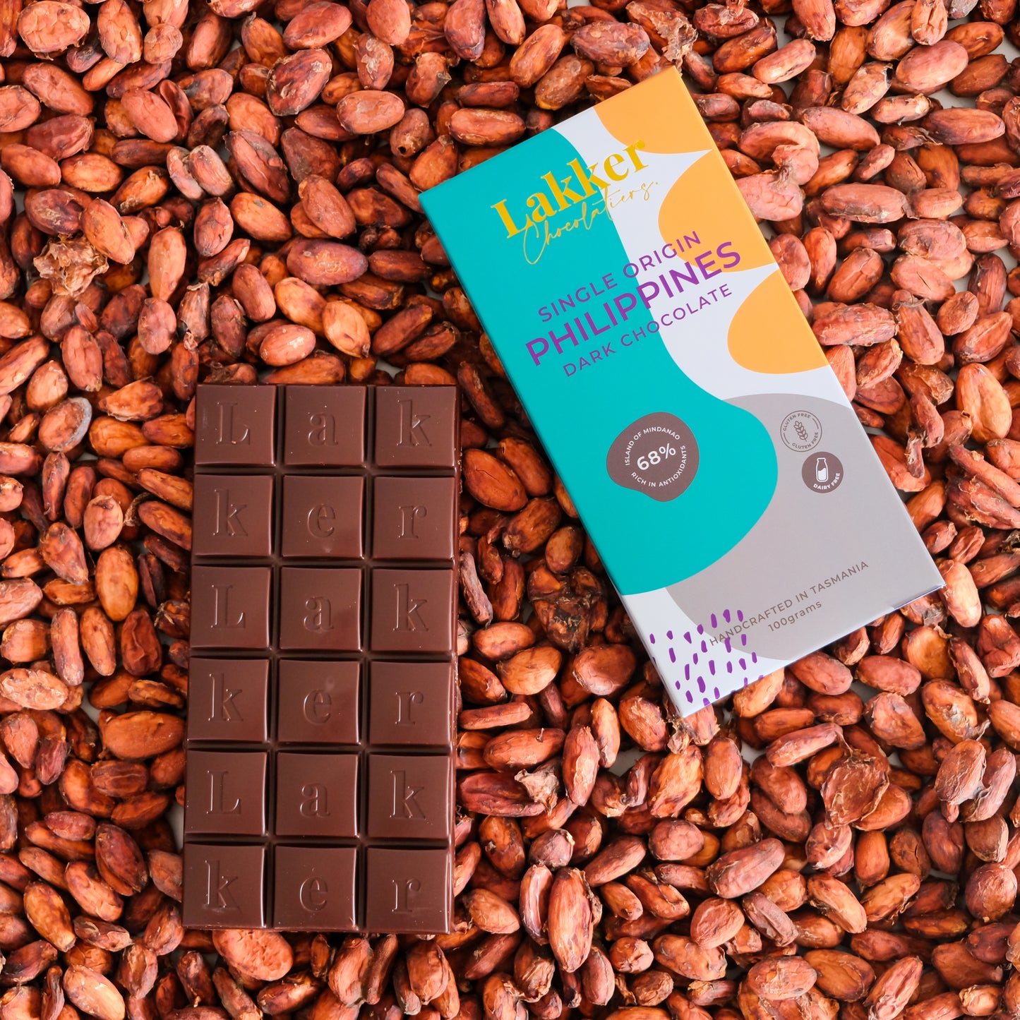 Single Origin PHILIPPINES 68% Dark Chocolate